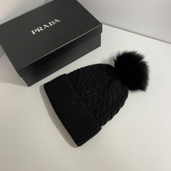 Prada Women’s Black Winter Beanie - Picture 3 of 4
